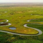 Okavango-Delta-Fluss Afrika