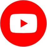 youtube logo circle red social media logo
