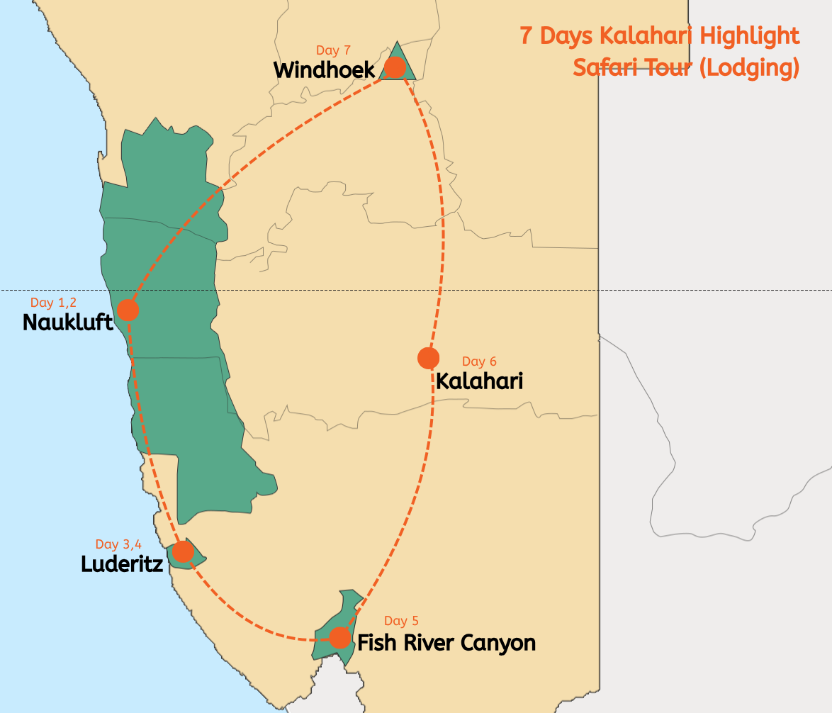 8 Days Desert, Coast and North Namibia Safari