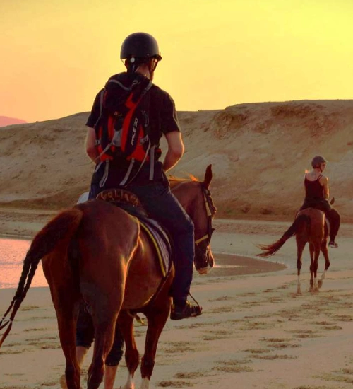 Riding Through Wide Namibian
