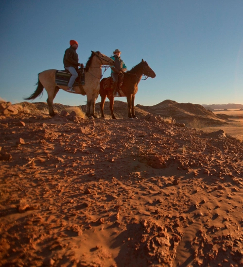 Riding Through Wide Namibian Landscapes