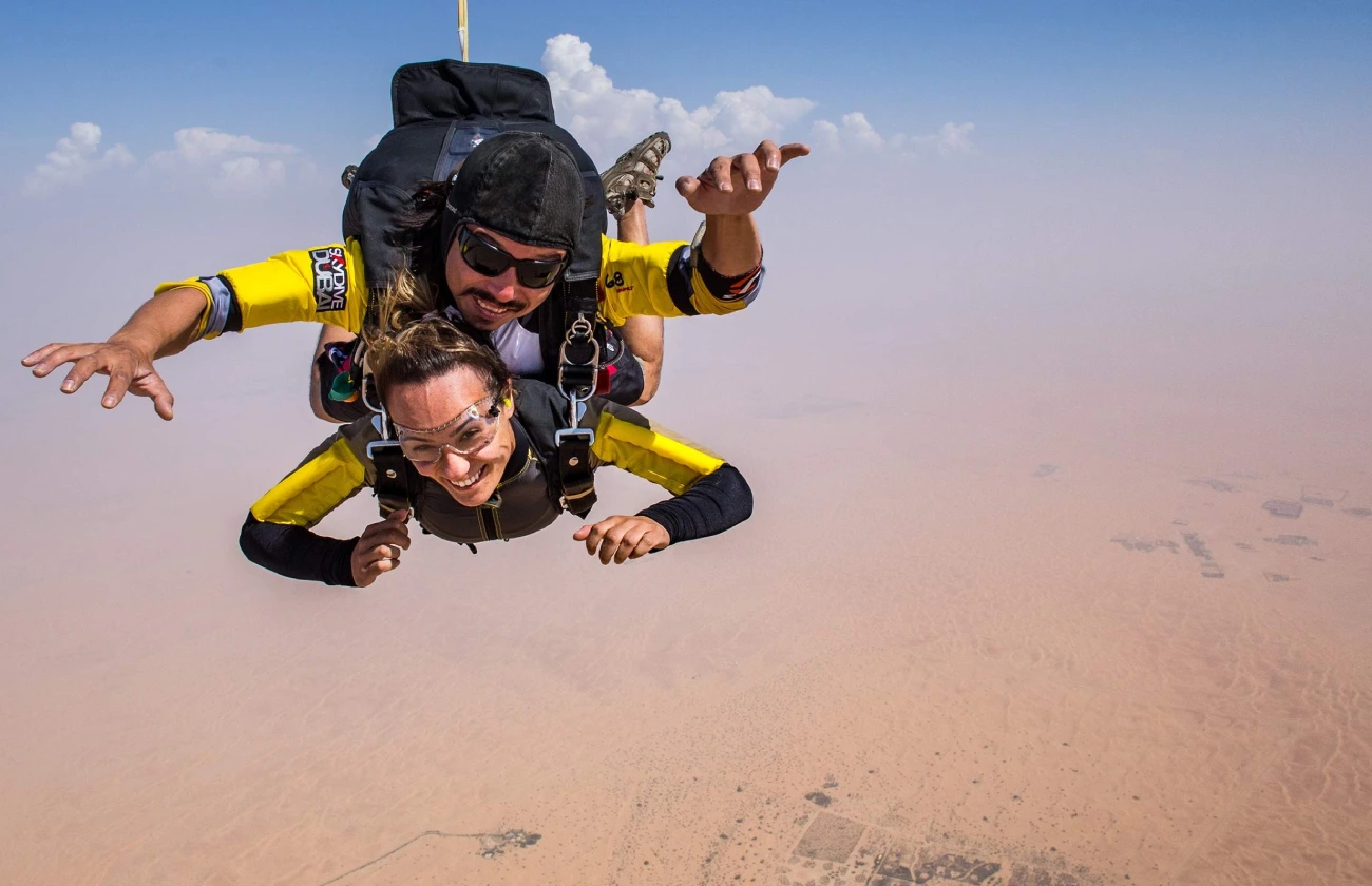 Skydiving in Namibia